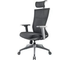 YENKEE YGC 500GY FISHBONE grau / Bürostuhl / 3D-Rückenlehne / Belastbarkeit 120 kg 