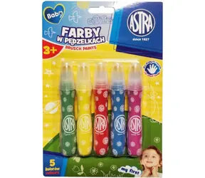 ASTRA Farben in Pinseln, 5 Stück