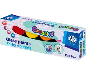 ASTRA CREATIVO Glasfarben 12x20ml