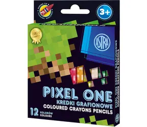 ASTRA Pixel One Kaolin-Wachsmalstifte, 12 Stück 