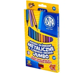 ASTRA Buntstifte, 12 Stück, Metallic