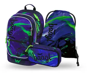 BAAGL SET 3 Core Football Champion: Rucksack, Federmäppchen, GRS-Tasche