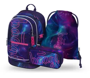 BAAGL SET 3 Core Nova: Rucksack, Federmäppchen, GRS-Tasche