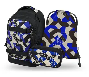 BAAGL SET 3 Skate Max Sortiment: Rucksack, Federmäppchen, GRS-Tasche