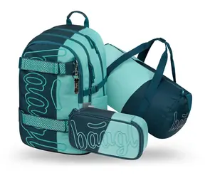 BAAGL SET 3 Skate Petrol: Rucksack, Federmäppchen, Sporttasche GRS