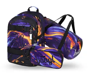 BAAGL SET 3 Skate Vibe: Rucksack, Federmäppchen, Sporttasche GRS