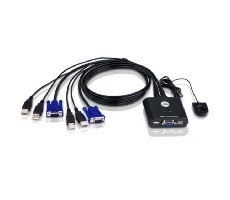 Aten CS-22U / KVM-Switch CS-22U USB 2PC mini / 1 m