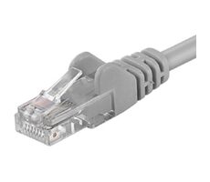 PremiumCord UTP CAT6 0,5m / Patchkabel / RJ45-RJ45 / grau