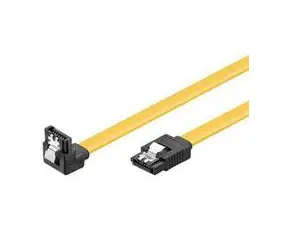 PremiumCord SATA III 90°-Kabel mit Metallverriegelung 1,0 m