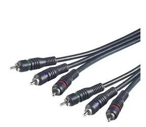 PremiumCord Kabel 3x CINCH-3x CINCH M/M 2m HQ