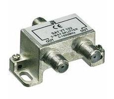 PremiumCord Antennensplitter für F-Anschlüsse 1-2 Ausgänge 5-1000 MHz