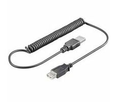 PremiumCord USB 2.0-Verlängerungskabel gedreht, AA, 35 cm - 100 cm