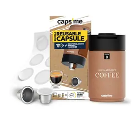 CAPSME Minimalist Pack / Nachfüllbare Nespresso-Kapseln / 2 Stück / ohne Kaffee