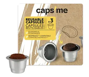 CAPSME Nespresso Nachfüllkapseln / 3 Stück / ohne Kaffee