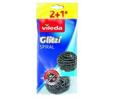 Vileda Glitzi Spiral Inox Drahtgitter (3 Stück) / Edelstahl / Spirale