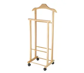 Compactor Hector 2 helles Holz / Mute-Kommode / doppelt auf Rädern