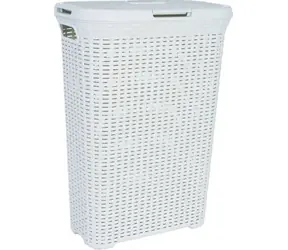 Curver RATTAN 40l Korb für schmutzige Wäschecreme