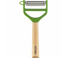 Opinel Gemüseschäler 2 Klingen grün / Julianne-Klinge / Holzgriff