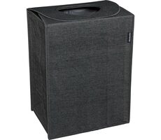Brabantia Zusammenklappbarer Wäschekorb 55L schwarz / 54 x 29,5 x 40,5 cm
