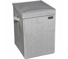 Brabantia Wäschekorb 35 L stapelbar grau / 44,5 x 37 x 32 cm