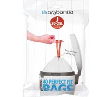 Brabantia PerfectFit Typ J Müllbeutel 20-25 l / einziehbar / 40 Beutel