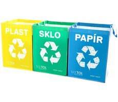 SIXTOL SORT Easy 3 BASIC 3 x 36 l / Säcke für sortierten Abfall / 30x30x40 cm / 3 Stk 