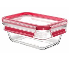 Emsa Clip&Close Glas-Lebensmittelbox 0,45 l rot