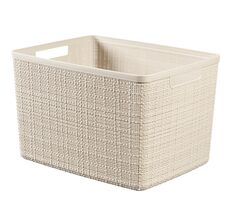 Curver Jute-Aufbewahrungskorb 20 l beige / 23 x 36 x 28 cm