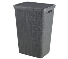 Curver Jute Wäschekorb 58 l grau / 60 x 43 x 34 cm