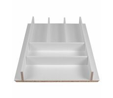 Elletipi Wood Line Sideboard für Schublade 45 cm weiß