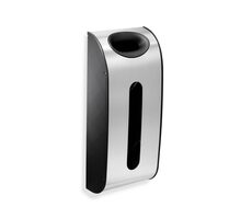 Simplehuman Spender für Einkaufstüten schwarz-silber / an der Wand angebracht / Edelstahl