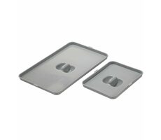 Elletipi Deckel für einen kleinen Plastikkorb 20 x 15,5 cm grau
