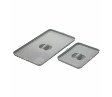 Elletipi Deckel für einen kleinen Plastikkorb 33 x 20,5 cm grau