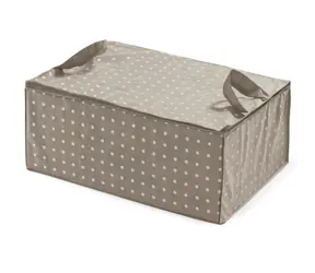 Compactor Rivoli Textile Aufbewahrungsbox für Bettdecke braun / 70 x 50 x 30 cm 