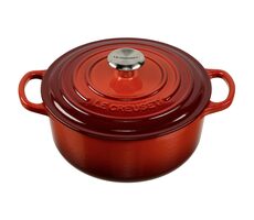 Le Creuset Signature Topf mit Deckel 20 cm rot