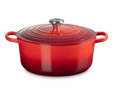 Le Creuset Signature Topf mit Deckel 28 cm rot