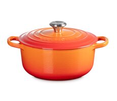 Le Creuset Signature Topf mit Deckel 20 cm orange