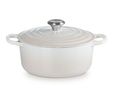 Le Creuset Signature Topf mit Deckel 24 cm weiß