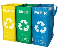 SIXTOL SORT Easy 3 SLIM 3 x 22 l / Säcke für sortierten Abfall / 18x30x40 cm / 3 Stk 