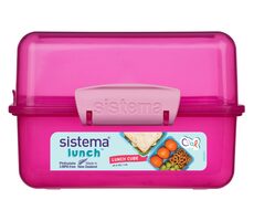 Sistema Lunch Lunchbox mit 2 Fächern 1,4 l rosa