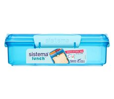Sistema Lunch Lunchbox mit 2 separaten Fächern 975 ml blau