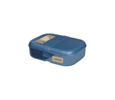 Sistema Ocean Bound Drei-Fächer-Lunchbox mit Joghurtbehälter 1,1 l blau