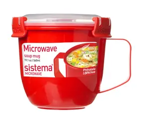 Sistema Mikrowellen-Suppenbecher 565 ml rot