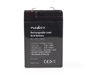 Nedis Wiederaufladbarer Bleiakku / Blei-Säure / Wiederaufladbar / 6 V / 4000 mAh