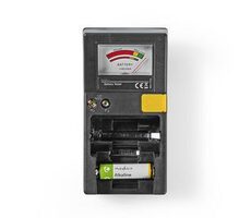 Nedis Batterietester schwarz / 9 V - AA - AAA - Knopfzelle - C - D 