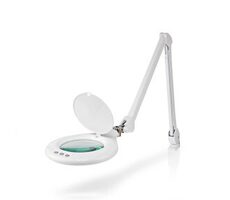 Nedis MAGL3WT / Lupen-Tischleuchte weiß / Linse: 3 Dioptrien / 6500 K / 10 W / 660 lm 