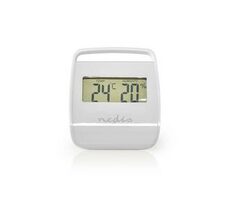 Nedis Digitales Thermometer, weiß / Innen / Innentemperatur / Innenluftfeuchtigkeit 