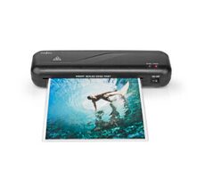 Nedis Laminiergerät schwarz / Heiß / A4 / 230 mm/min / Automatische Abschaltung / Netzbetrieb 