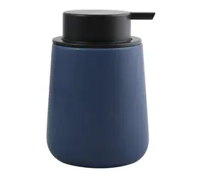 MSV MAONIE Seifenspender matt dunkelblau / Keramik / 350 ml