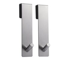 MSV NOKO 2 Stück Duschvorhanghaken Edelstahl / 10 mm